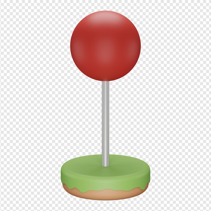 PSD 3d isolated render of location icon psd