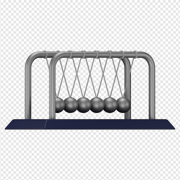 3d isolierte darstellung des pendelsymbols psd