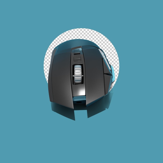 3D-isolierte gerenderte Vorderansicht der Maus