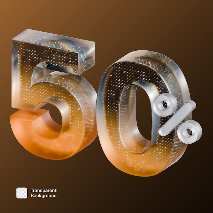 PSD 3d-isometrische prozentform png-vorlage