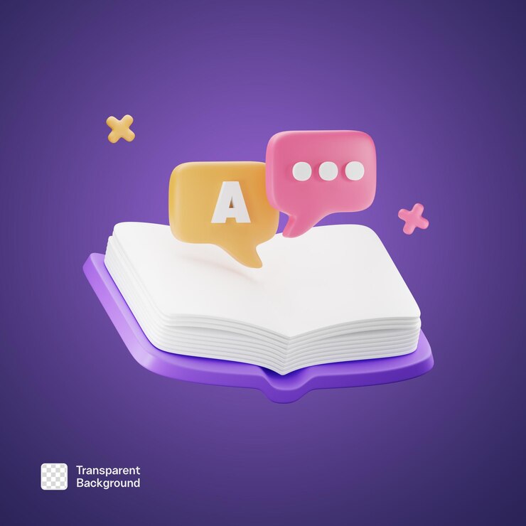 PSD 3d journal book daily note textbook icon png template