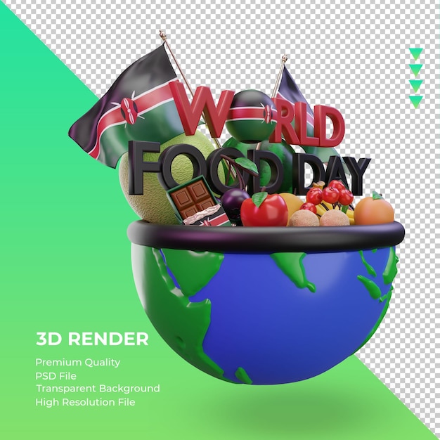 PSD 3d journée mondiale de l'alimentation kenya rendu vue de gauche