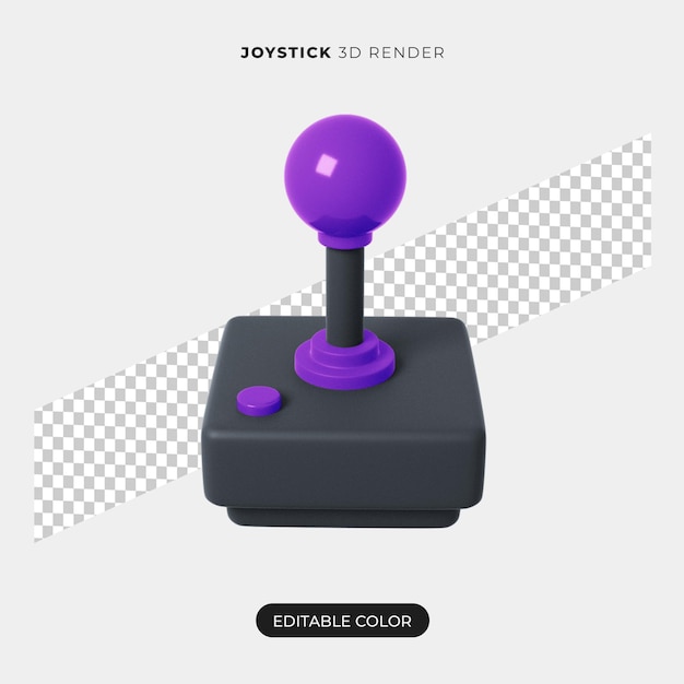 3d-joystick-symbol-rendering isoliert