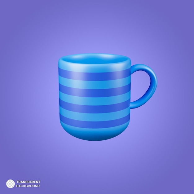 PSD 3d-kaffeebecher-symbol isolierte 3d-darstellung