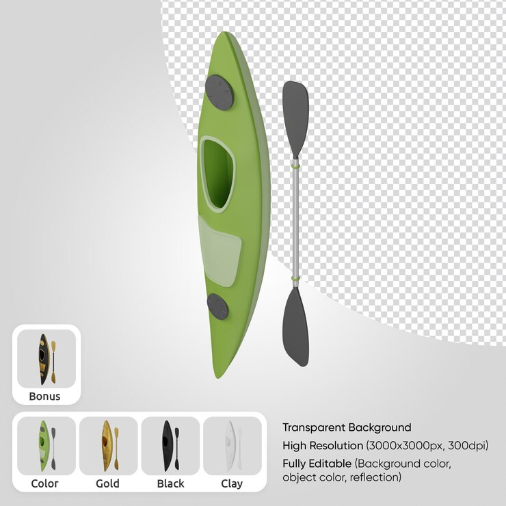 PSD 3d-kajak