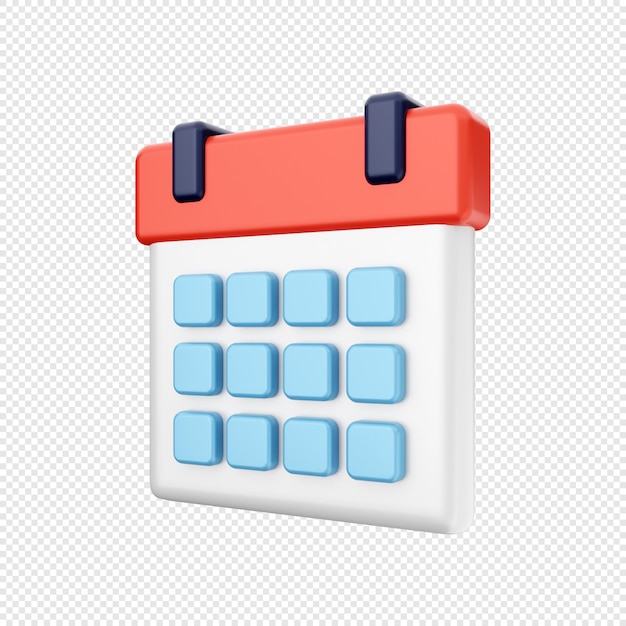 3d-kalenderdatum ereignisplan symbol illustration