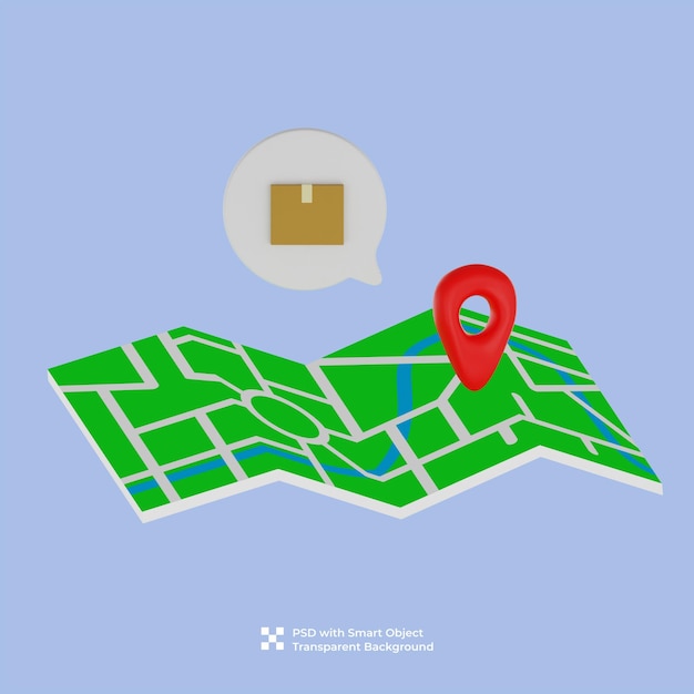 PSD 3d-karten-lokalisierungspaket