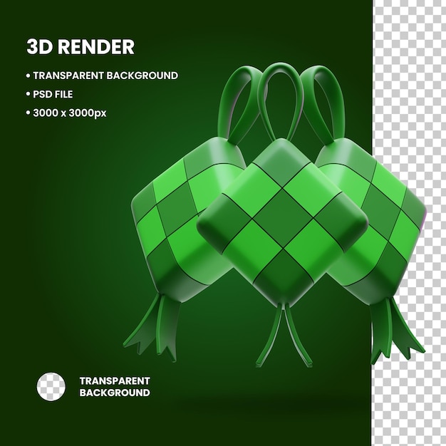 3D-Ketupat-Bild