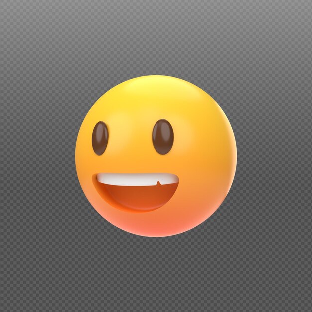 3D-Konzept-Rendering von Emoticons