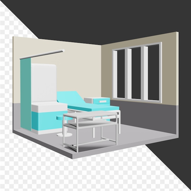 3D-Krankenhaus-Icon