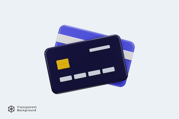3D-Kreditkarten-Symbol auf senden finanzielle Zahlung für Online-Shopping Online-Zahlung Kreditkartensymbol