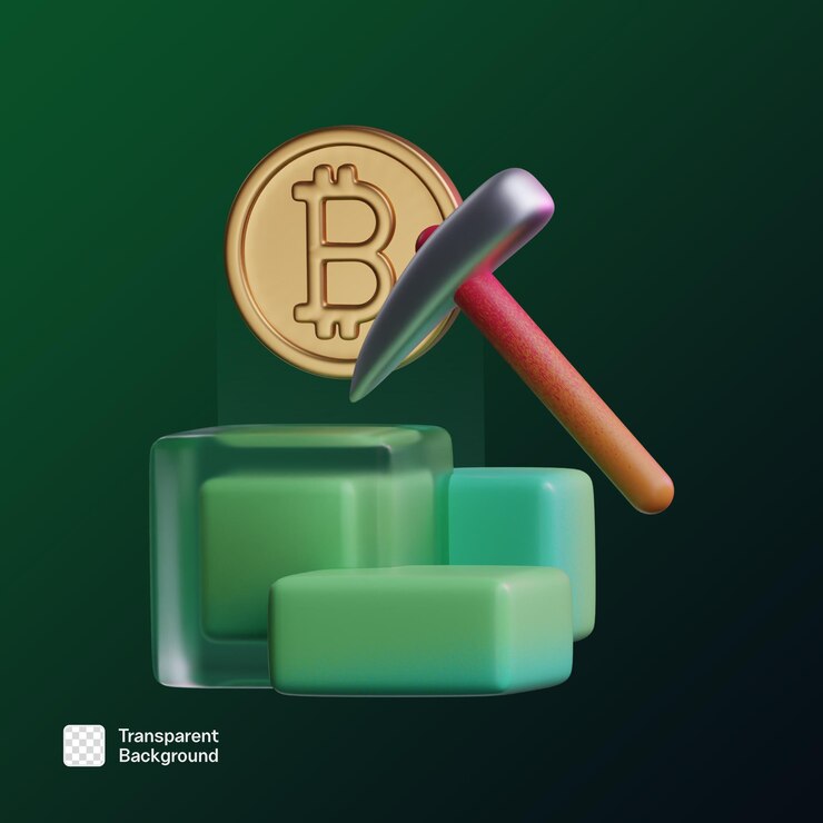 PSD 3d krypto icon illustration png vorlage