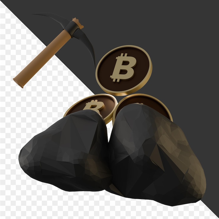 PSD 3d-kryptoillustrationen