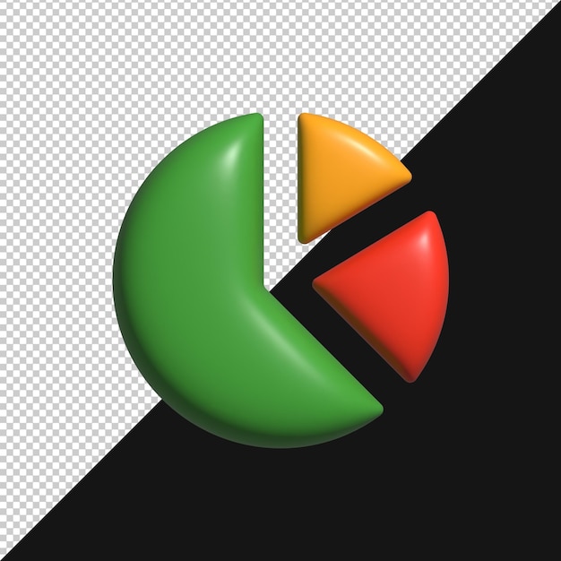 3D-Kuchendiagramm-Illustration