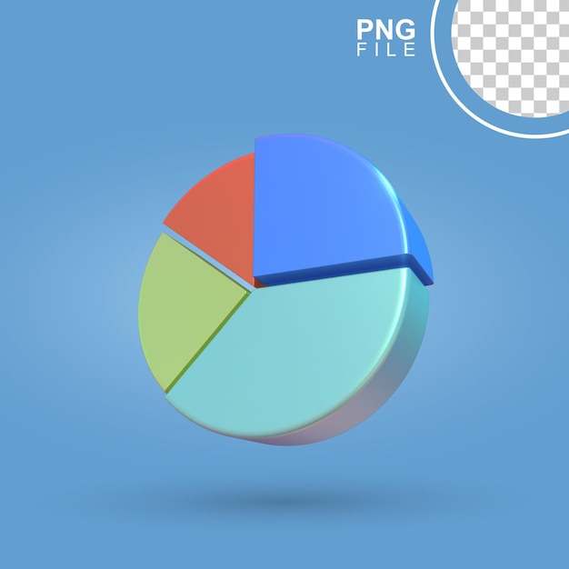 3D-Küchendiagramm-Grafikdesign