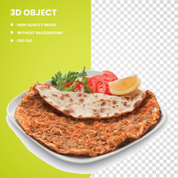 PSD 3d lahmajoun kebab istanbul lahmacun pizza pide (en anglais seulement)