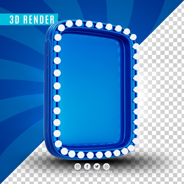 3d led painel für composition premium psd