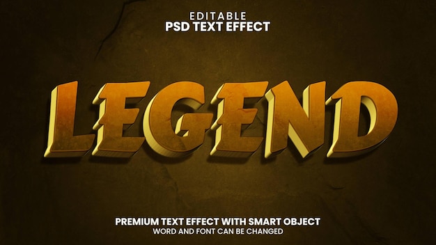 3D Legend Text Effect for Movie Poster