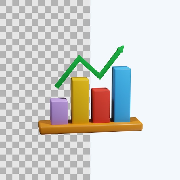 3d-leiste infografik einfaches symbol