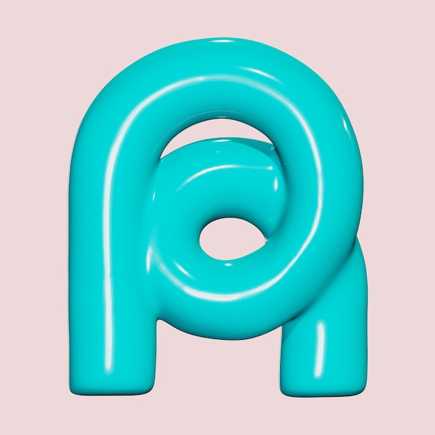 3D letra R