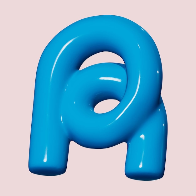 3D letra R