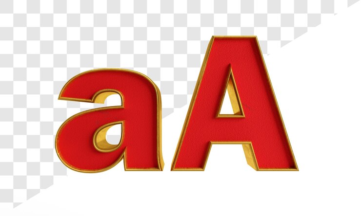 PSD 3d letter a