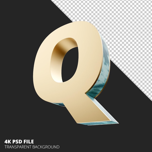 3d letter q