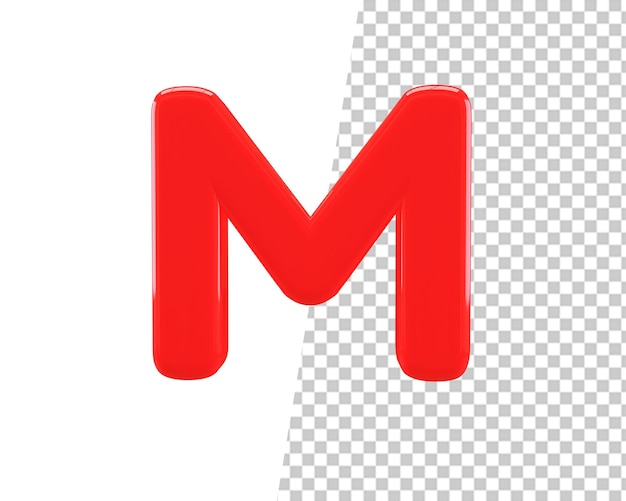 3d lettera maiuscola m