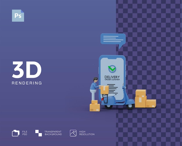 3D-Lieferabbildung