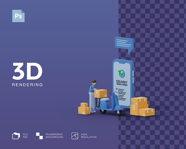 3D-Lieferabbildung