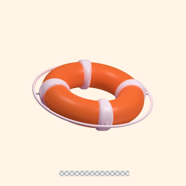 3d lifebuoy renderizado