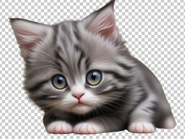 PSD 3d lindo gatinho pequeno bebê