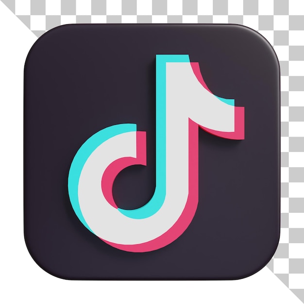 3D-Logo der sozialen Medien