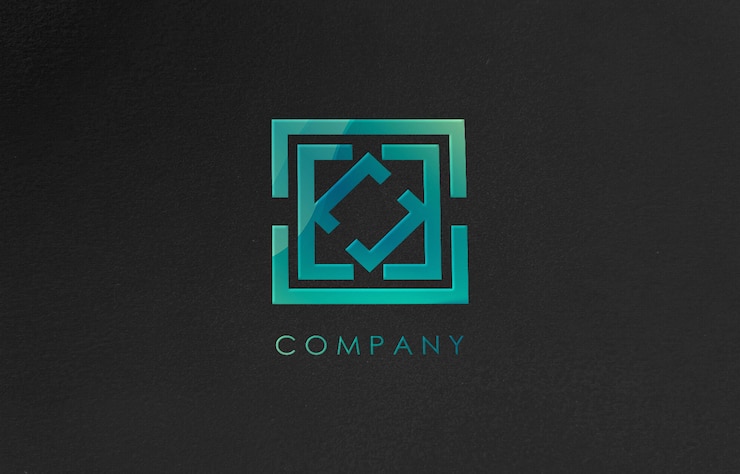 PSD 3d-logo-modell für unternehmen
