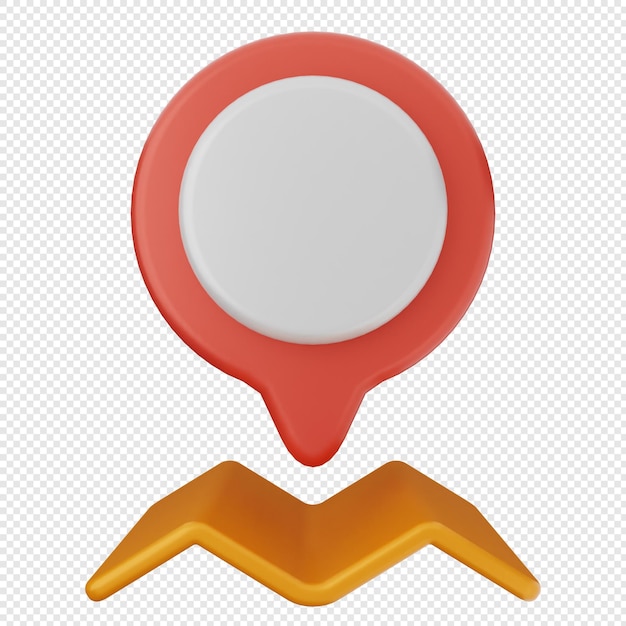 3D-Lokationsmarkierung GPS-Navigation