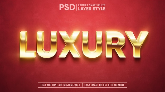 3d-luxuriöser goldener text auf rotem teppich bearbeitbarer ebenenstil-texteffekt