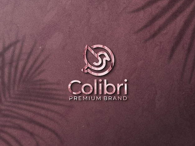 3D-Luxus-Logo-Mockup