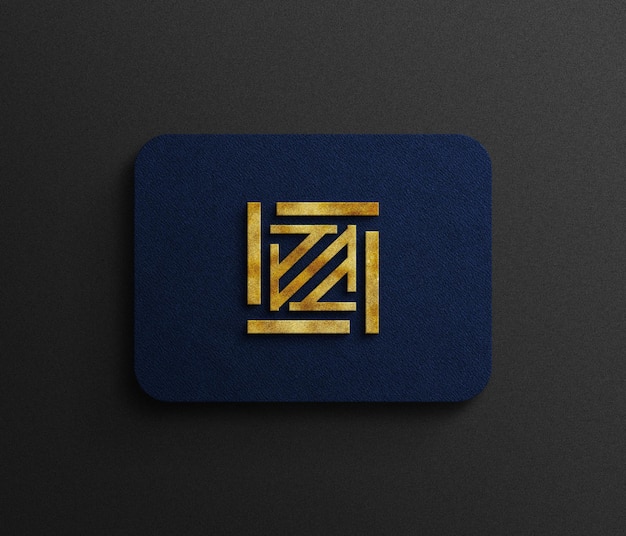 PSD 3d-luxus-logo-mockup