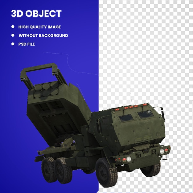 3d M142 HIMARS Vehículo militar Artillería de cohetes