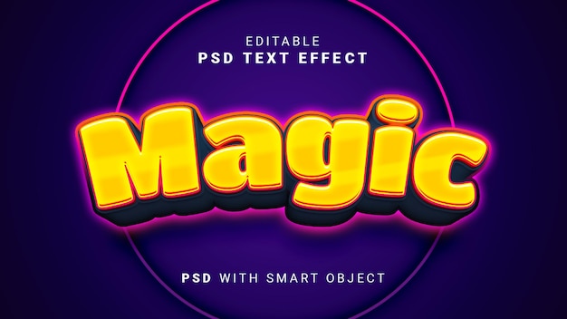 3d magic text effect