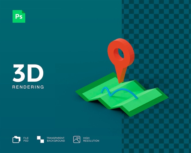 3D map icon