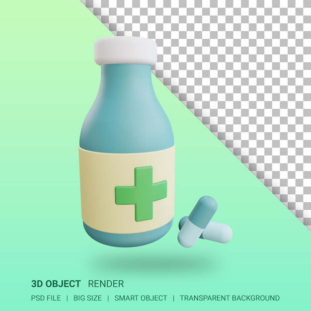 PSD 3d-medizin medizinische illustration isoliertes design