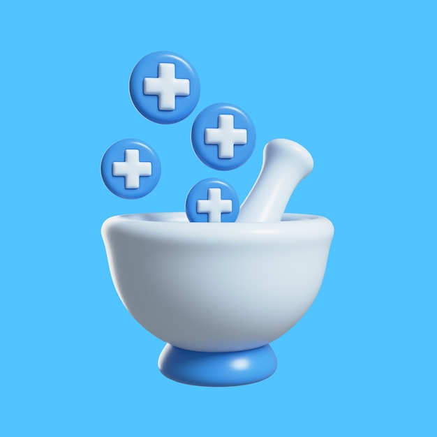 3D-medizinische Elemente mit natürlicher Medizin