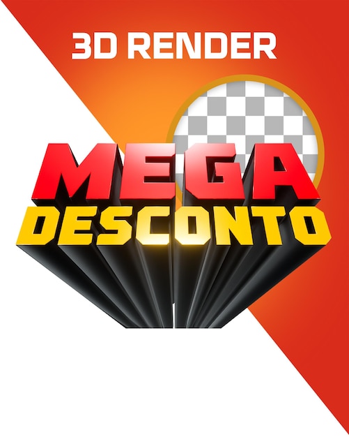 PSD 3d mega desconto (em inglês)