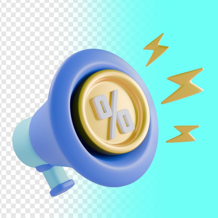 PSD 3d megaphone tell discount