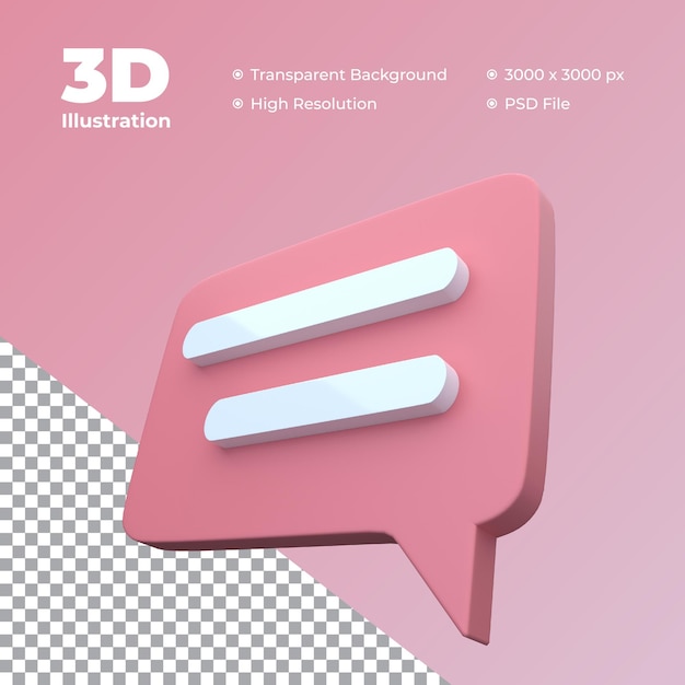 3D-Meldungsbox-Darstellung