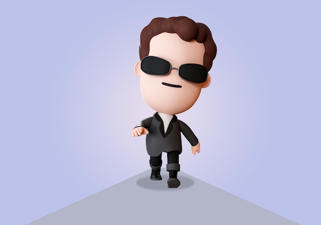 3d men in black personaje masculino