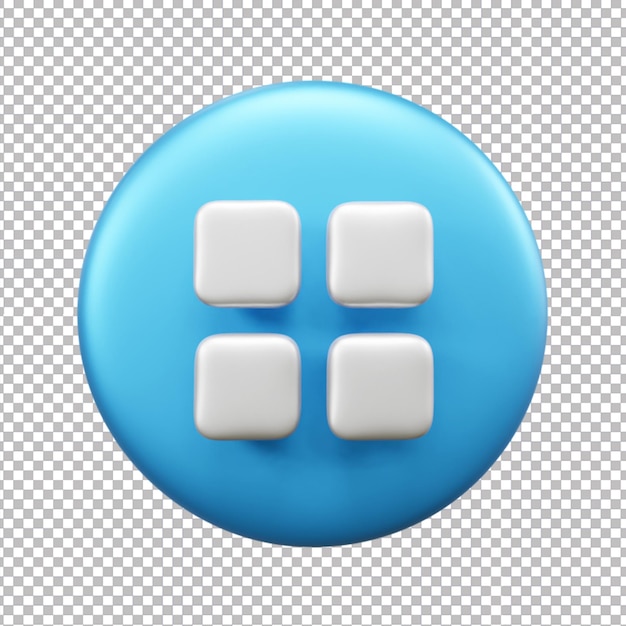 3d-menü-ui-symbol isoliert