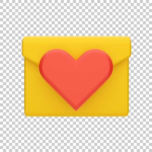 3d Message Mail Coeur D'amour