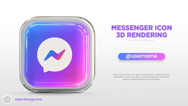 3d-messenger-logo-rendering